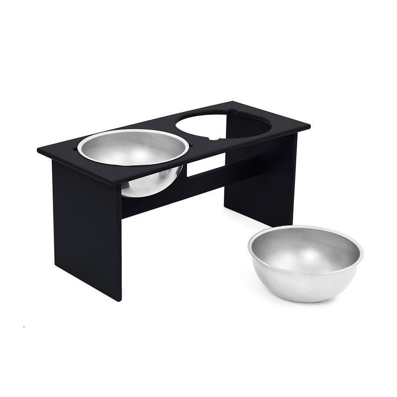 Minimalist Double Dog Bowl - Large - Loll Designs - Outdoor Accessories - Black - HORNE