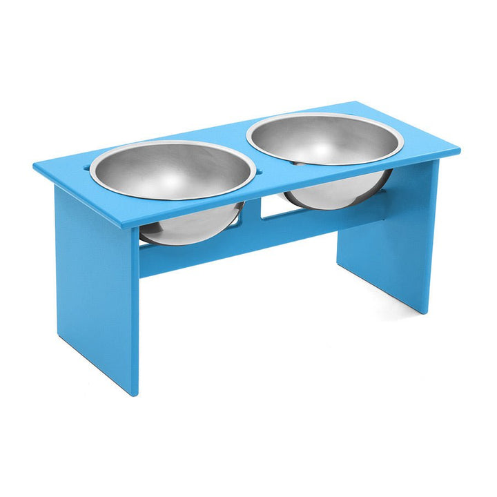 Minimalist Double Dog Bowl - Large - Loll Designs - Outdoor Accessories - Sky Blue - HORNE
