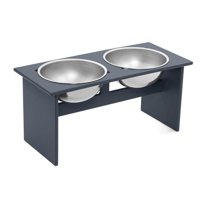 Minimalist Double Dog Bowl - Large - Loll Designs - Outdoor Accessories - Charcoal Grey - HORNE