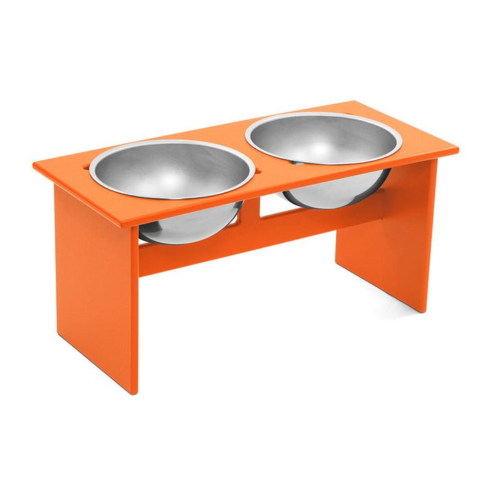 Minimalist Double Dog Bowl - Large - Loll Designs - Outdoor Accessories - Sunset Orange - HORNE
