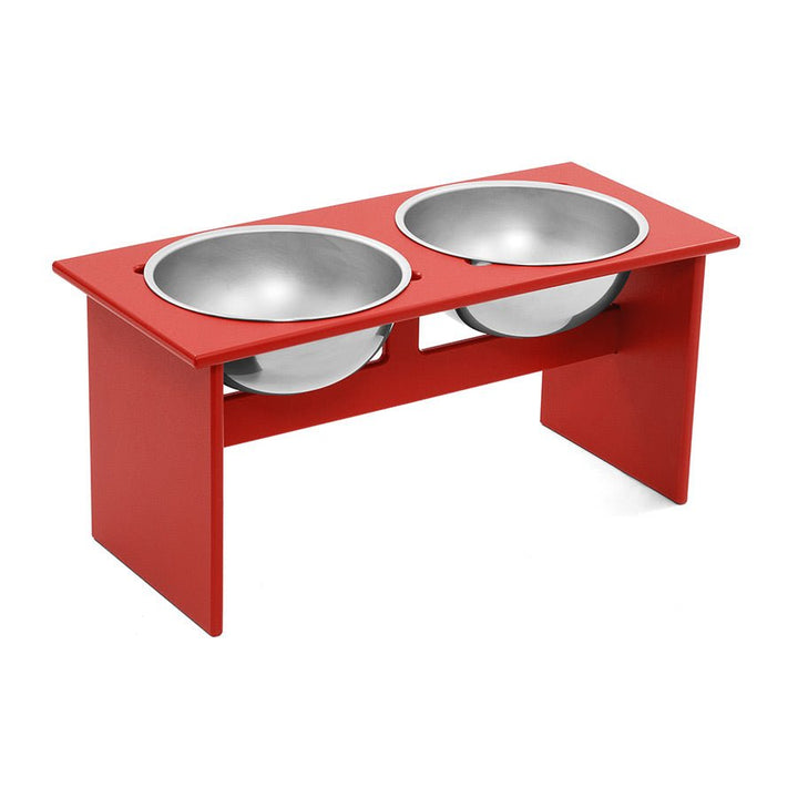 Minimalist Double Dog Bowl - Large - Loll Designs - Outdoor Accessories - Apple Red - HORNE