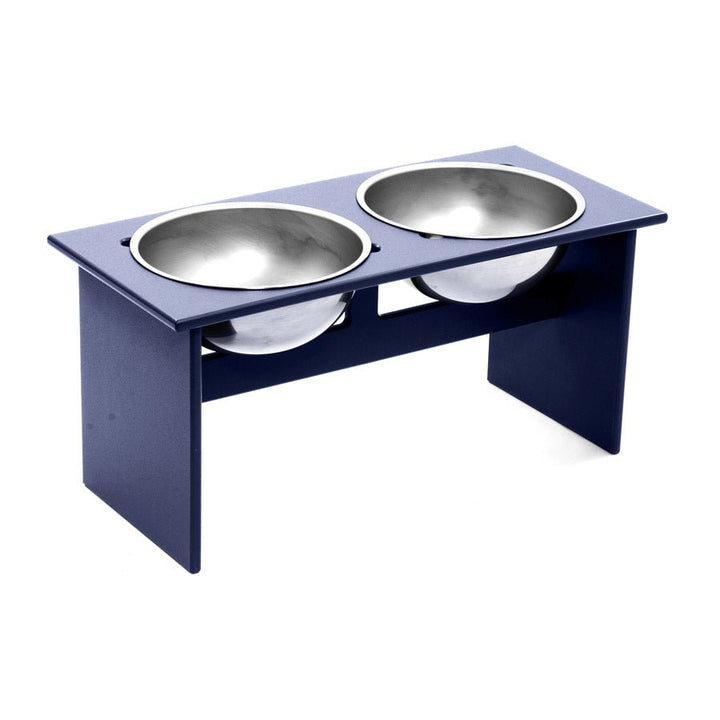 Minimalist Double Dog Bowl - Large - Loll Designs - Outdoor Accessories - Navy Blue - HORNE