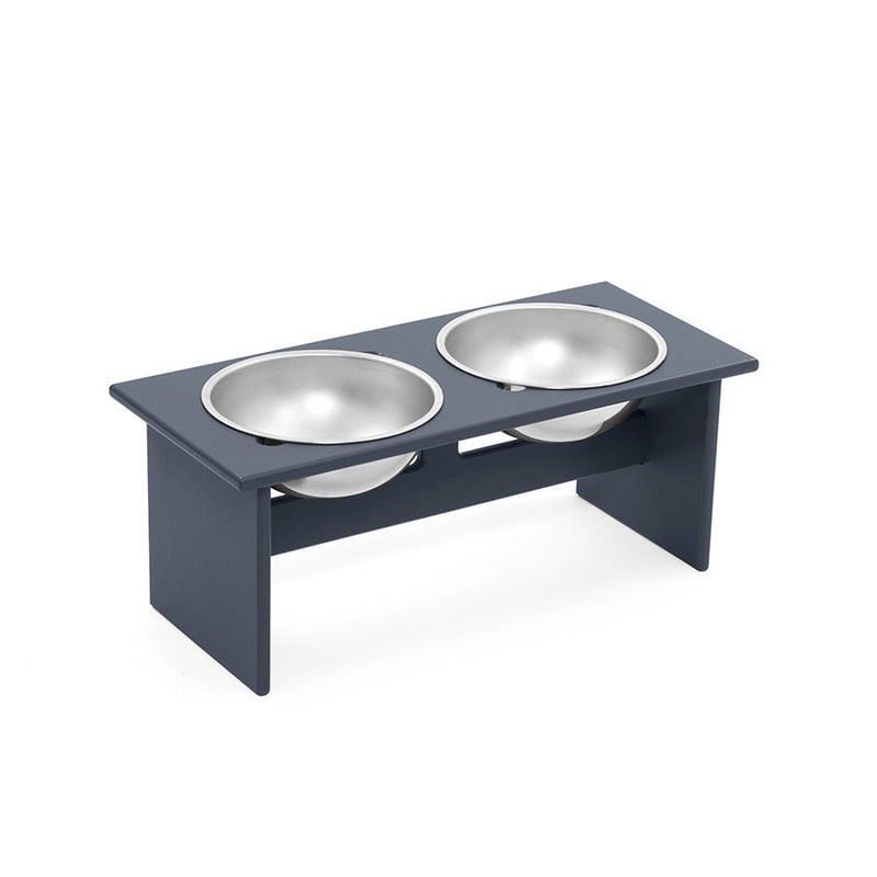 Minimalist Double Dog Bowl - Medium - Loll Designs - Outdoor Accessories - Black - HORNE