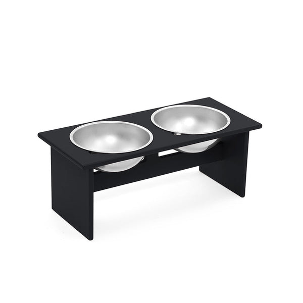 Minimalist Double Dog Bowl - Medium - Loll Designs - Outdoor Accessories - Black - HORNE