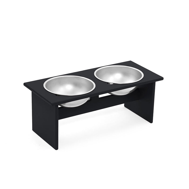 Minimalist Double Dog Bowl - Medium - Loll Designs - Outdoor Accessories - Black - HORNE