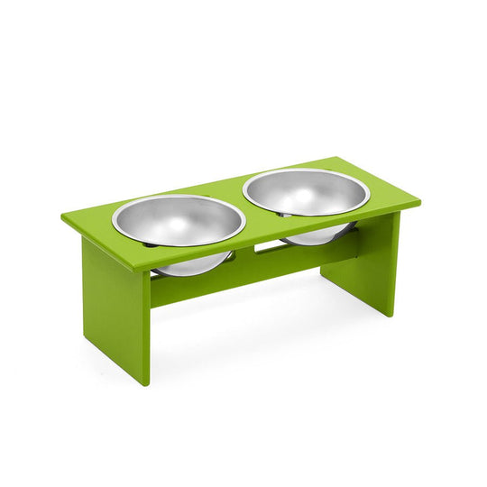 Minimalist Double Dog Bowl - Medium - Loll Designs - Outdoor Accessories - Leaf Green - HORNE