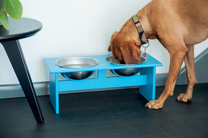 Minimalist Double Dog Bowl - Medium - Loll Designs - Outdoor Accessories - Driftwood - HORNE