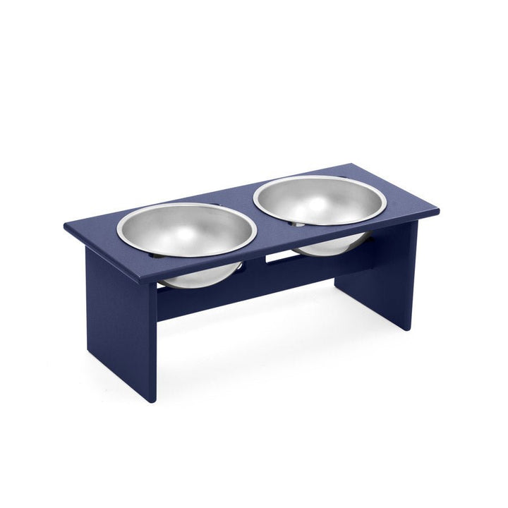 Minimalist Double Dog Bowl - Medium - Loll Designs - Outdoor Accessories - Navy Blue - HORNE