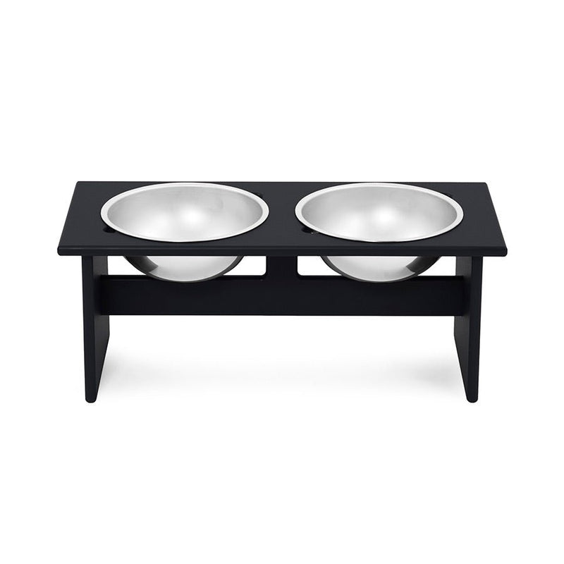 Minimalist Double Dog Bowl - Medium - Loll Designs - Outdoor Accessories - Black - HORNE