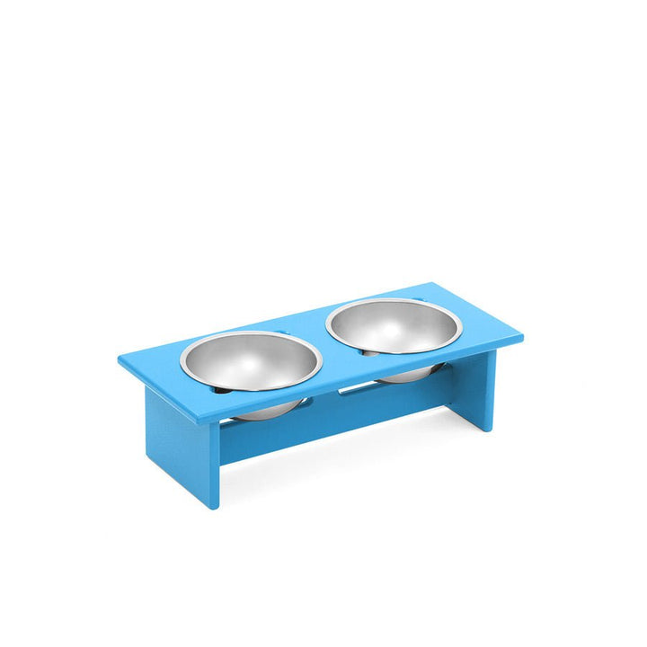Minimalist Double Dog Bowl - Small - Loll Designs - Outdoor Accessories - Sky Blue - HORNE