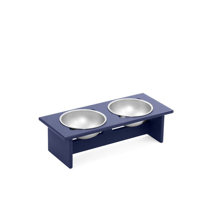 Minimalist Double Dog Bowl - Small - Loll Designs - Outdoor Accessories - Navy Blue - HORNE