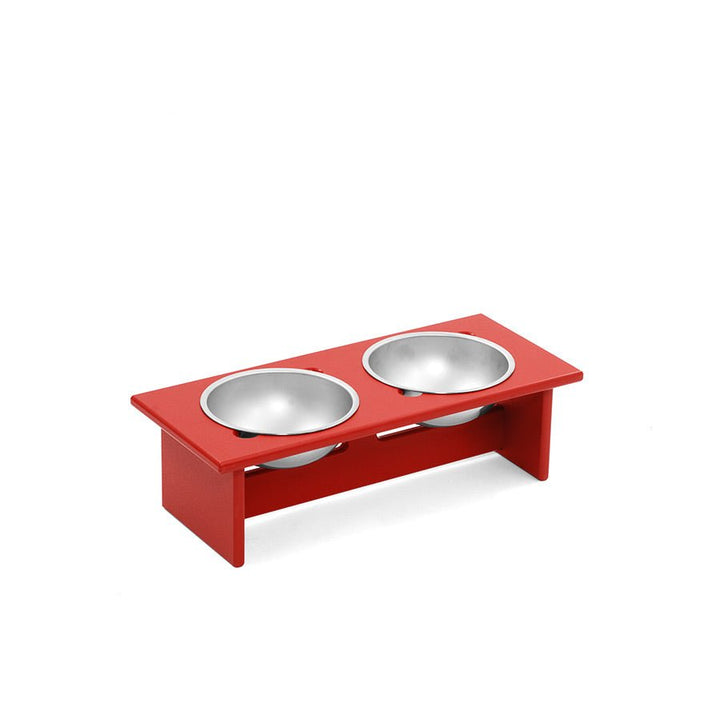 Minimalist Double Dog Bowl - Small - Loll Designs - Outdoor Accessories - Apple Red - HORNE