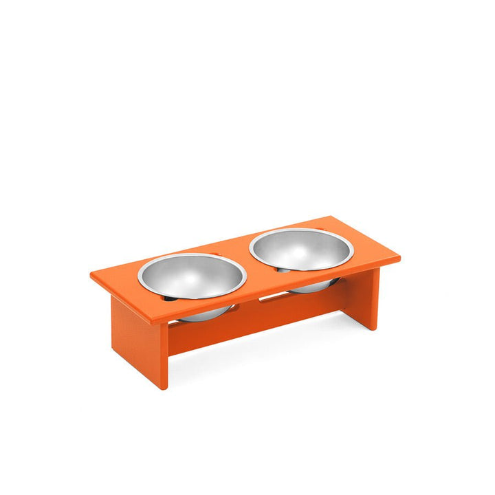 Minimalist Double Dog Bowl - Small - Loll Designs - Outdoor Accessories - Sunset Orange - HORNE