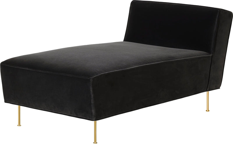 Modern Line Chaise Lounge - Gubi - Sofas - Black Matte - Gabriel Tempt - 60152 - HORNE