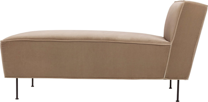 Modern Line Chaise Lounge - Gubi - Sofas - Black Matte - Gabriel Tempt - 60152 - HORNE