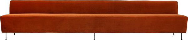 Modern Line Dining Sofa - 137.8"W - Gubi - Sofas - Black Matte - Gabriel Tempt - 60152 - HORNE