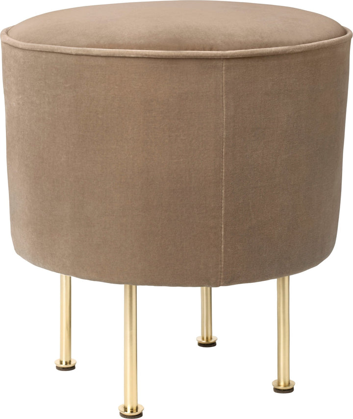 Modern Line Pouf - Ø15 - Gubi - Stools + Benches + Ottomans - Black Matte - Gabriel Tempt - 60152 - HORNE