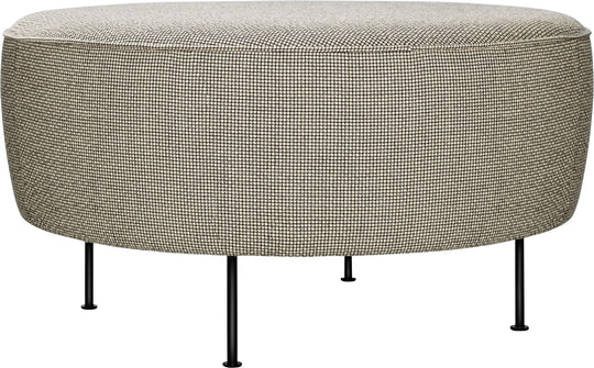 Modern Line Pouf - Ø31.5 - Gubi - Stools + Benches + Ottomans - Black Matte - Gabriel Tempt - 60152 - HORNE