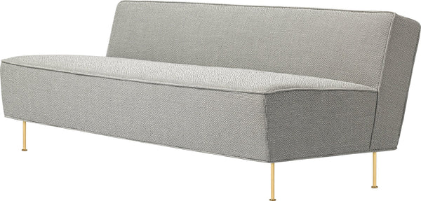 Modern Line Sofa - 71.7"W - Gubi - Sofas - Black Matte - Gabriel Tempt - 60152 - HORNE