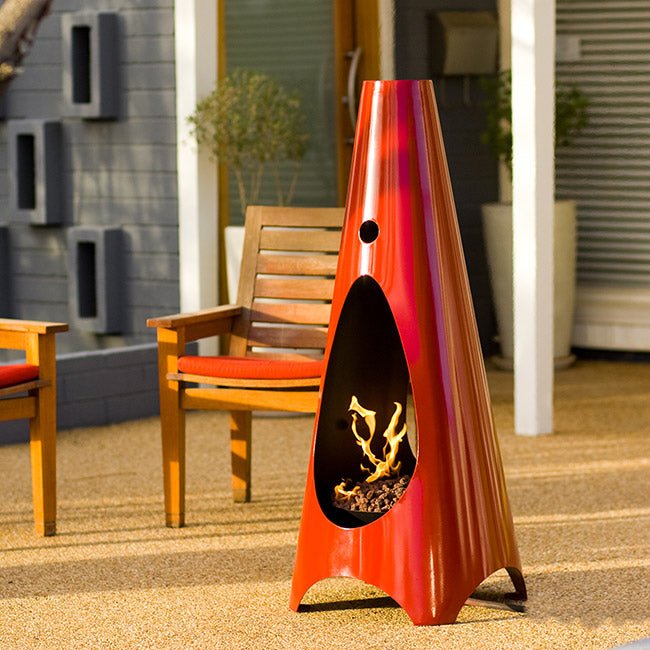 Urbanfire Propane Fireplace - Red