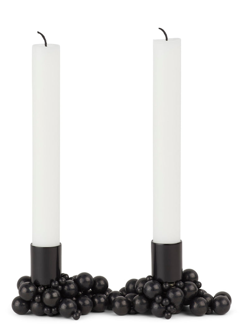 Molekyl Candlelight Holder - Gejst - Candle Holders - 1 Holder - Black - HORNE