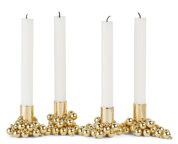 Molekyl Candlelight Holder - Gejst - Candle Holders - 4 Holders - Brass - HORNE