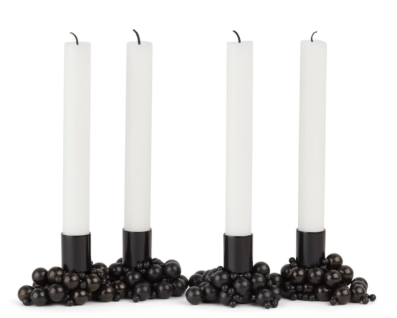Molekyl Candlelight Holder - Gejst - Candle Holders - 1 Holder - Black - HORNE