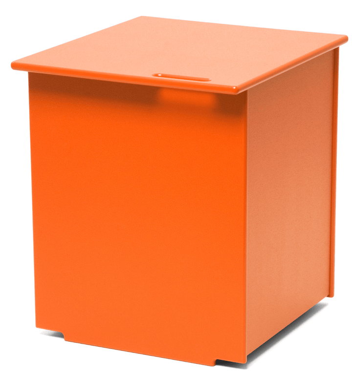 Mondo Single Storage Box With Lid - Loll Designs - Outdoor Accessories - Sunset Orange - HORNE
