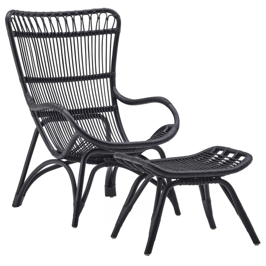 Monet Chair + Foot Stool - Sika Design - Chairs - Black - HORNE