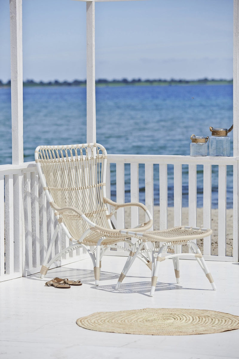Monet Chair + Foot Stool - Exterior - Sika Design - Outdoor Furniture - Natural - HORNE