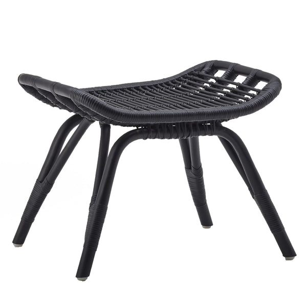 Monet Foot Stool - Sika Design - Stools + Benches + Ottomans - Black - No Cushion - HORNE