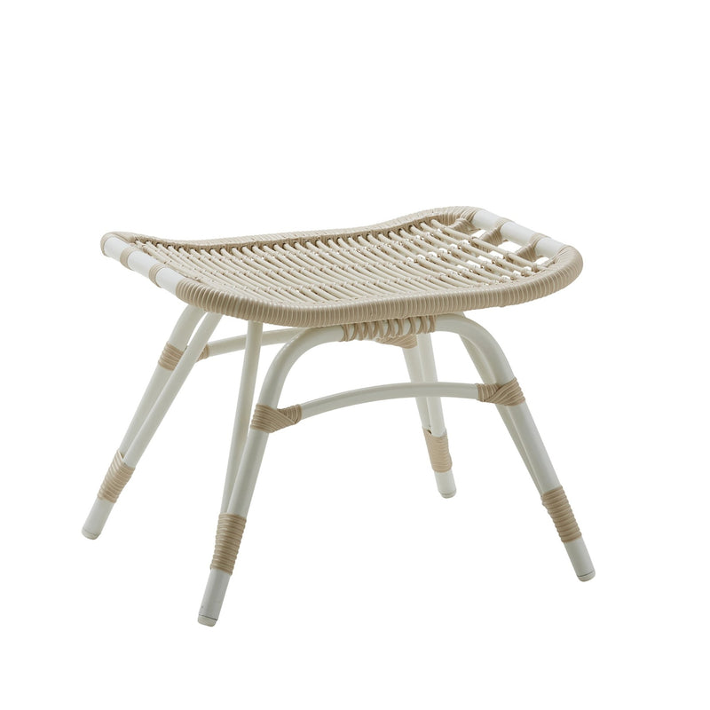 Monet Foot Stool - Exterior - Sika Design - Outdoor Furniture - Dove White - HORNE