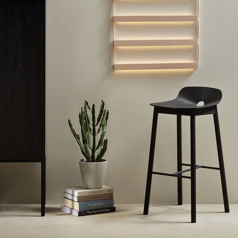 Mono Bar Stool - Woud - Stools + Benches + Ottomans - Oak - HORNE