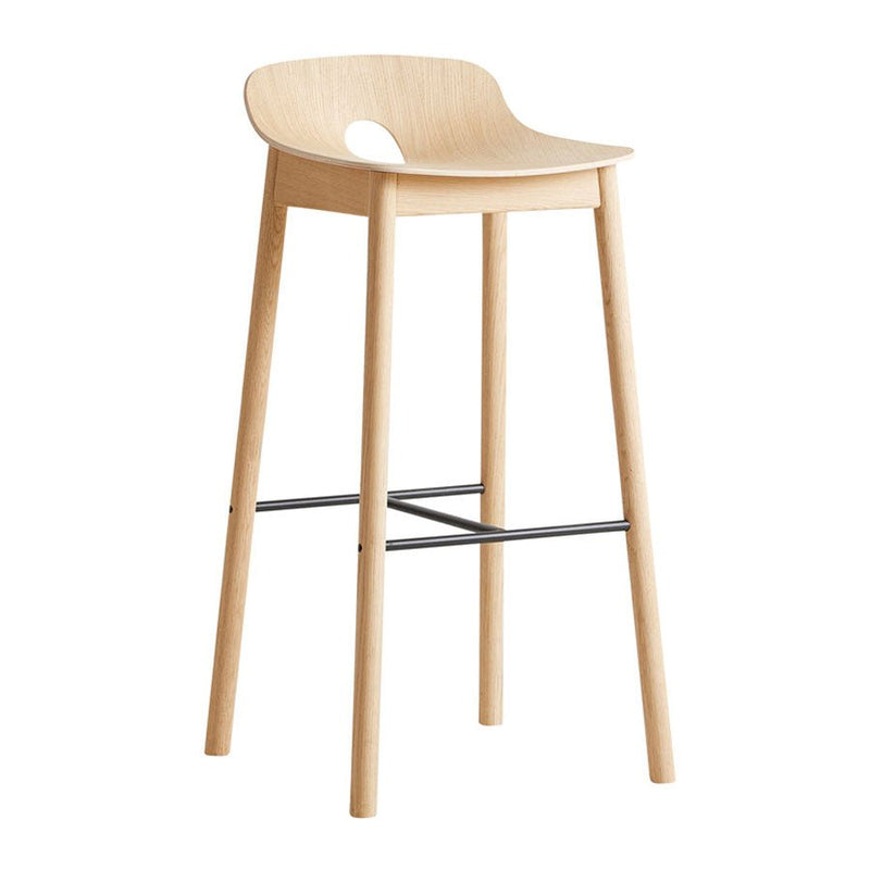 Mono Bar Stool - Woud - Stools + Benches + Ottomans - Oak - HORNE