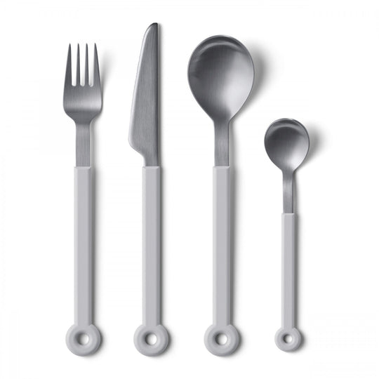 Mono Ring White Cutlery - 4pc Set - Mono - Flatware + Serving Pieces - HORNE