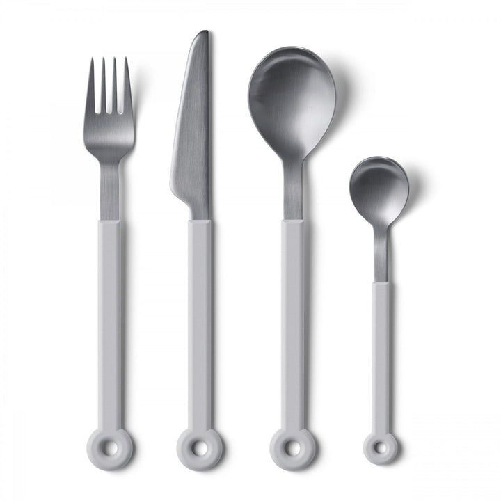 Mono Ring White Cutlery - 4pc Set - Mono - Flatware + Serving Pieces - HORNE