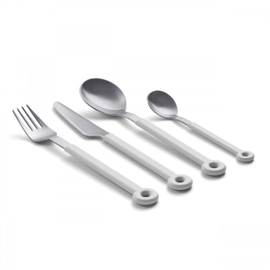 Mono Ring White Cutlery - 4pc Set - Mono - Flatware + Serving Pieces - HORNE