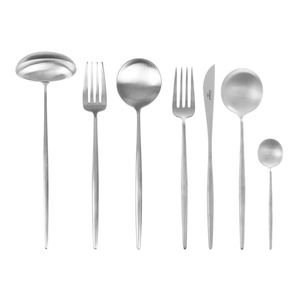 Moon Cutlery - Brushed Steel - Sets