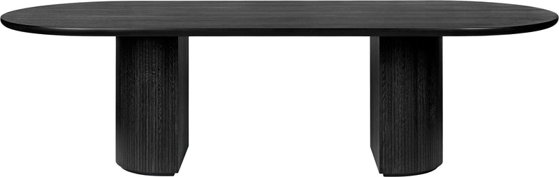 Moon Elliptical Dining Table - Brown/Black - Gubi - Tables + Desks - Small - HORNE