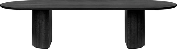 Moon Elliptical Dining Table - Brown/Black - Gubi - Tables + Desks - Large - HORNE