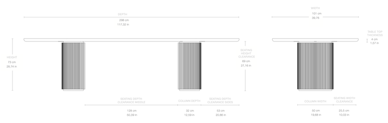 Moon Elliptical Dining Table - Solid Oak - Gubi - Tables + Desks - Oiled Oak - HORNE