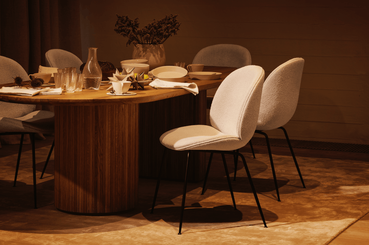 Moon Elliptical Dining Table - Solid Oak - Gubi - Tables + Desks - Soap Treated Oak - HORNE