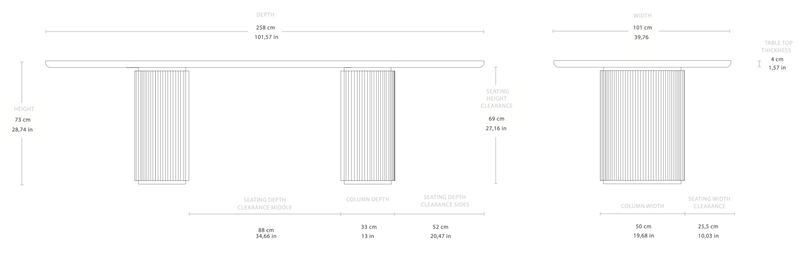 Moon Elliptical Dining Table - Solid Oak - Gubi - Tables + Desks - Oiled Oak - HORNE