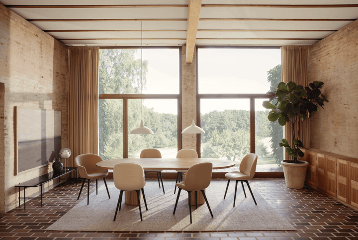 Moon Elliptical Dining Table - Solid Oak - Gubi - Tables + Desks - Soap Treated Oak - HORNE