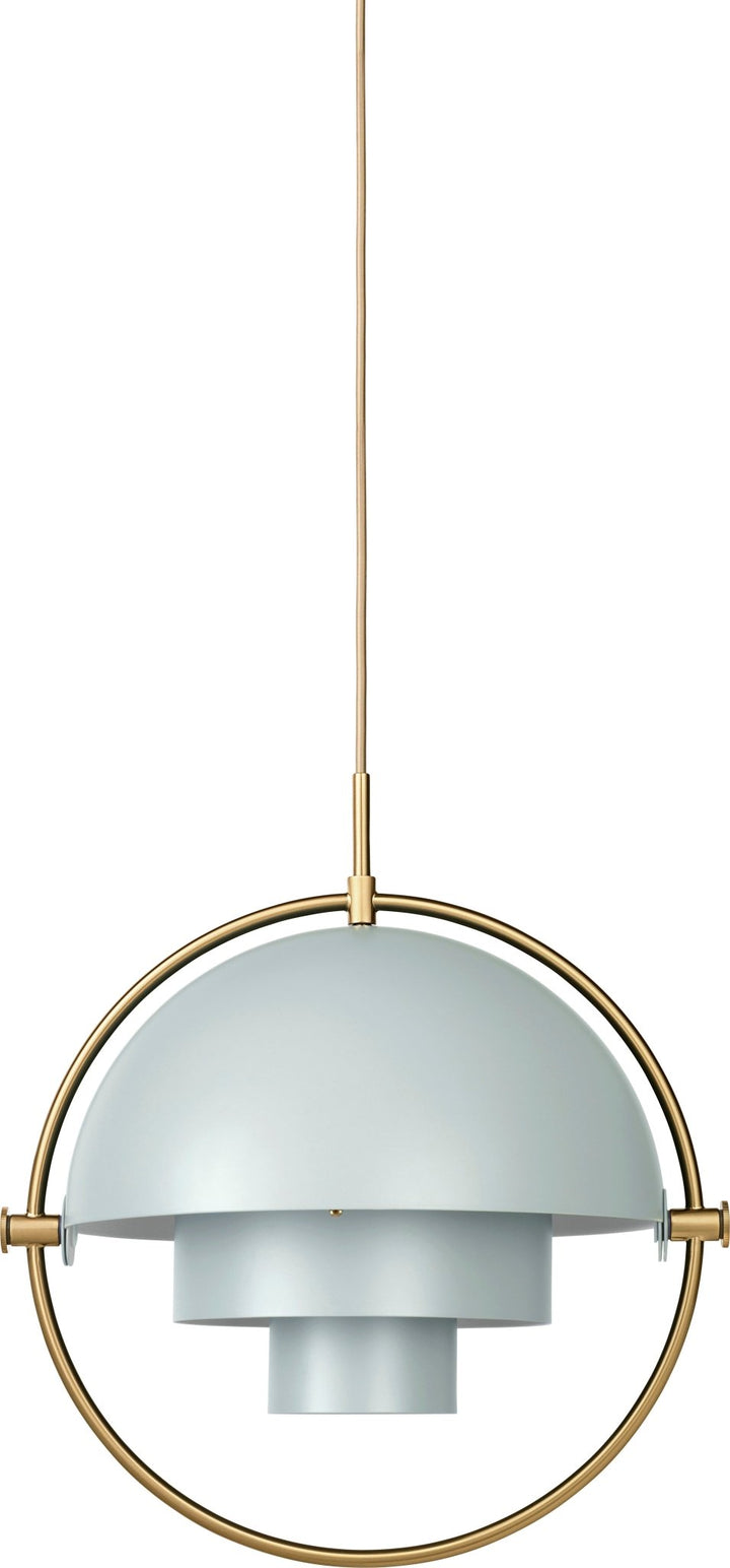 Multi - Lite Pendant - Gubi - Pendants - Brass/Sea Grey - HORNE
