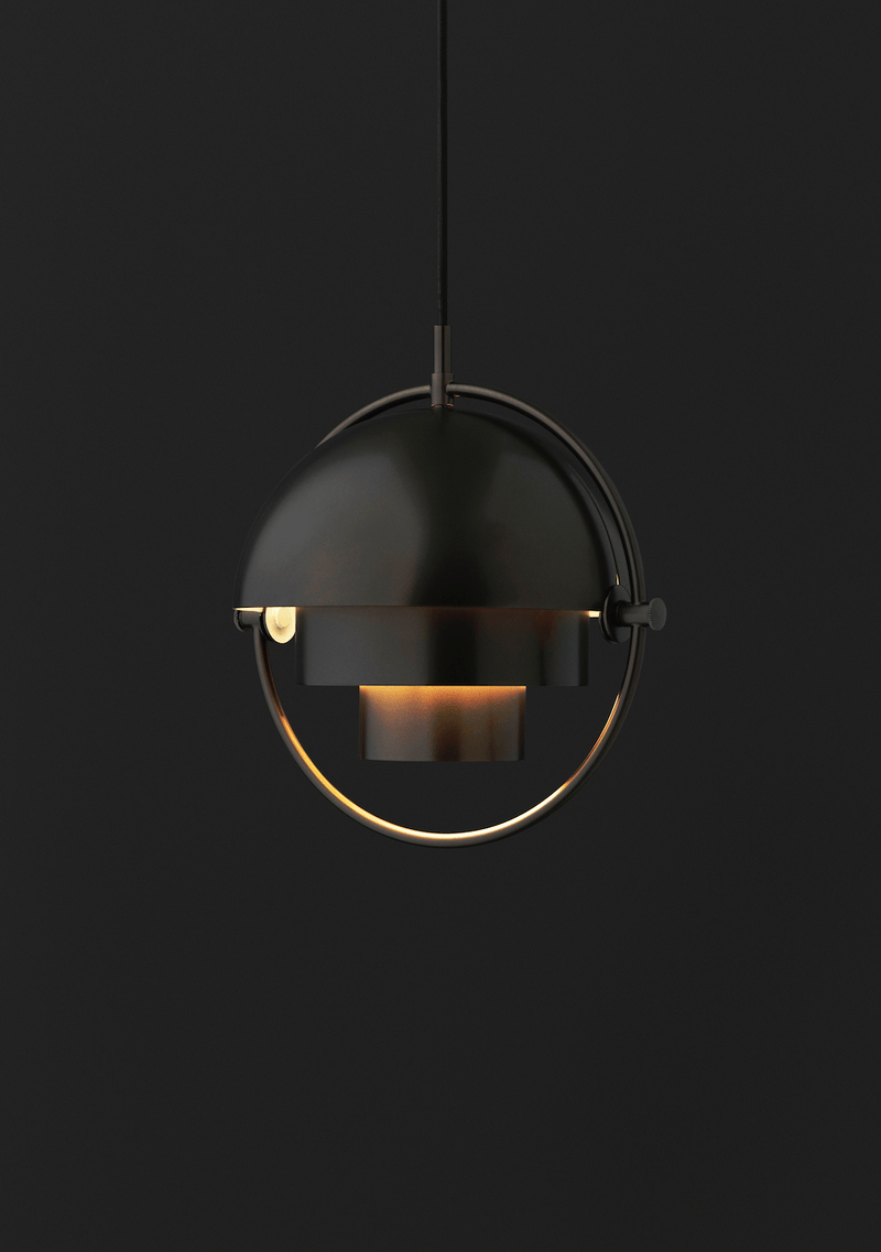 Multi - Lite Pendant - Black Brass - Gubi - Pendants - HORNE