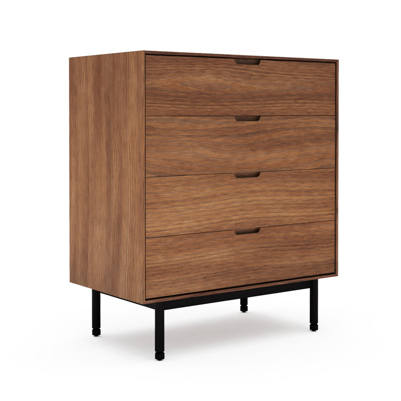 Munro 4 Drawer Dresser - Gus* Modern - Dressers - Walnut - HORNE