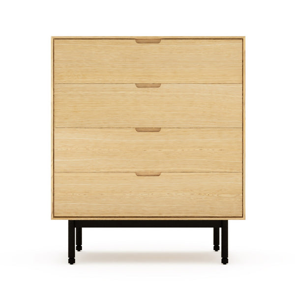 Munro 4 Drawer Dresser - Gus* Modern - Dressers - White Oak - HORNE