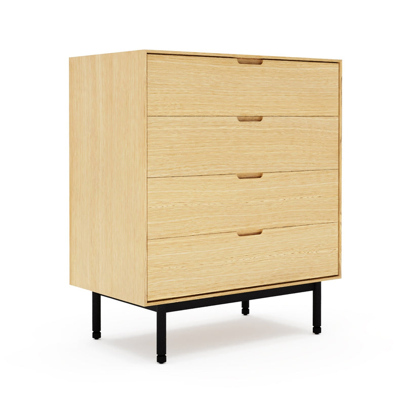 Munro 4 Drawer Dresser - Gus* Modern - Dressers - Walnut - HORNE