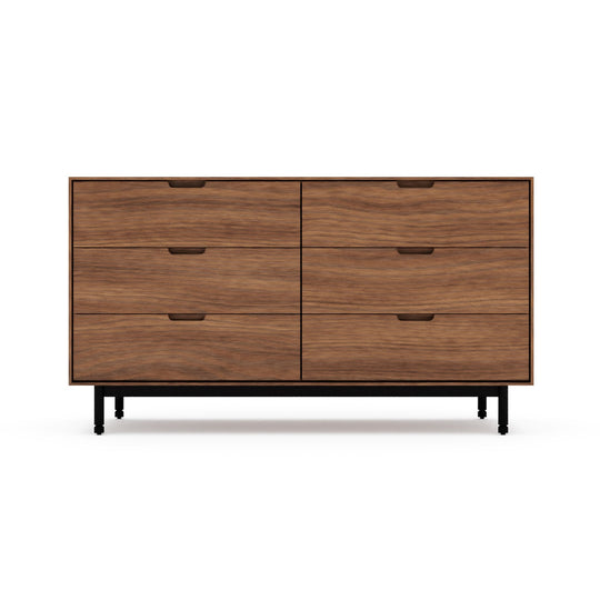 Munro 6 Drawer Dresser - Gus* Modern - Dressers - Walnut - HORNE